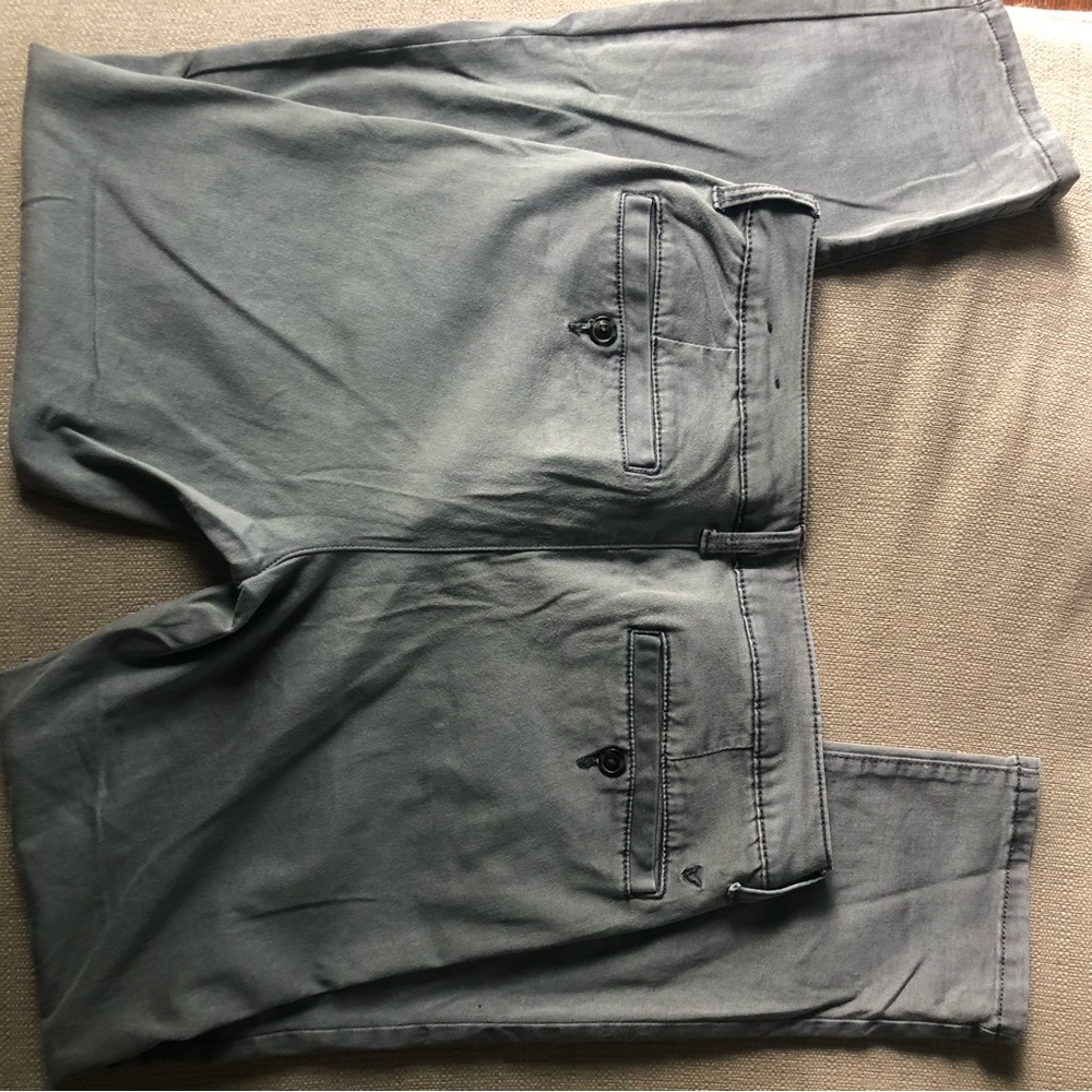 American Eagle grey straight leg pants